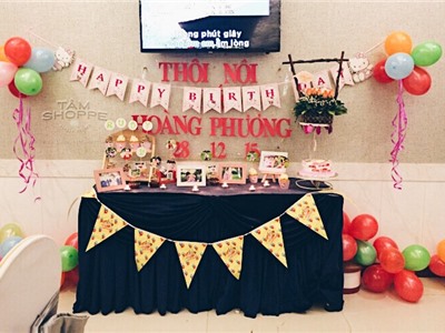 #Repost: Khách tự tay trang trí bàn Gallery tiệc sinh nhật cho con gái Ruby